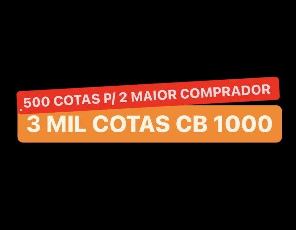 3 MIL COTAS CB 1000